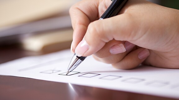 Check boxes doing by pen