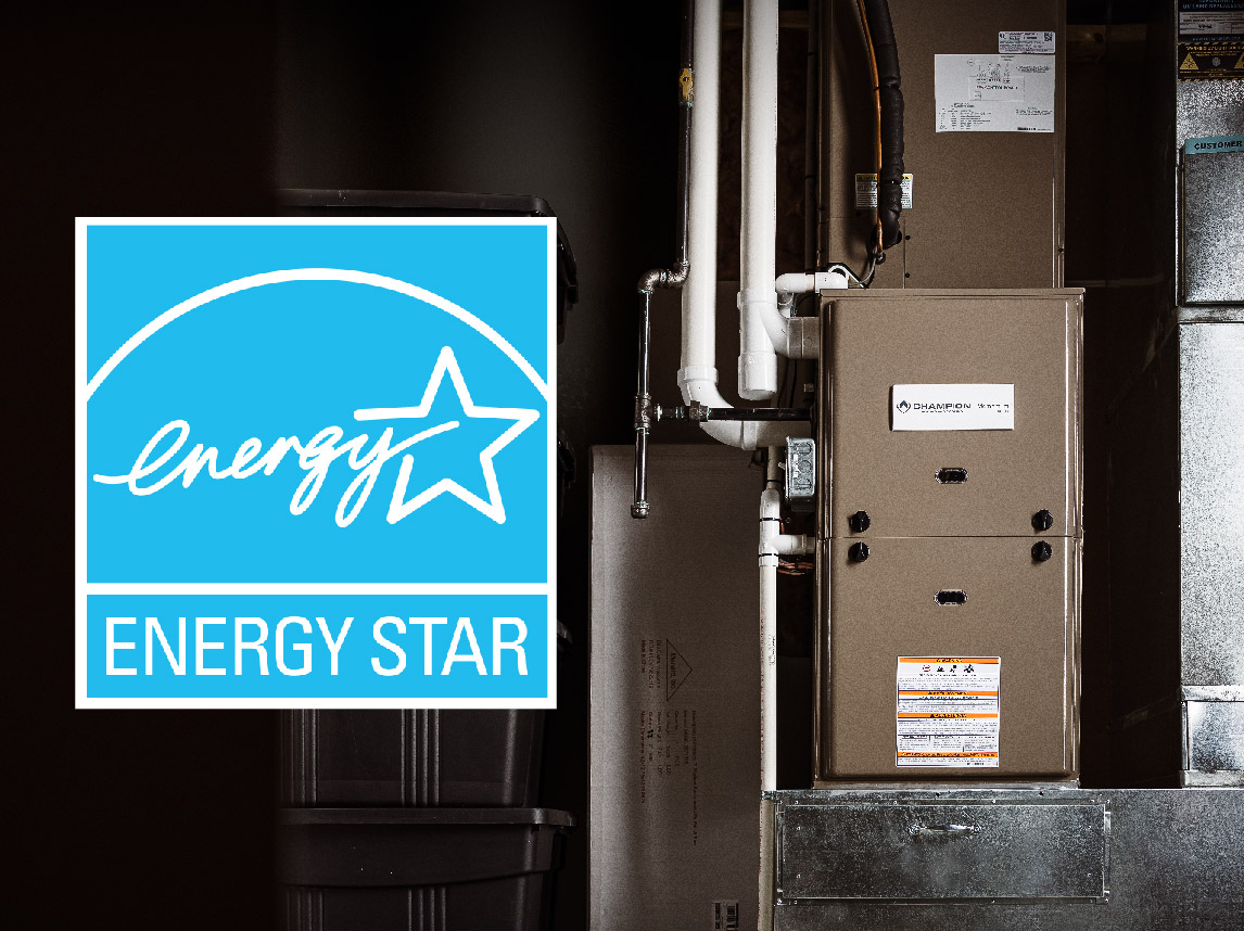 Energy Star logo next to HVAC unit
